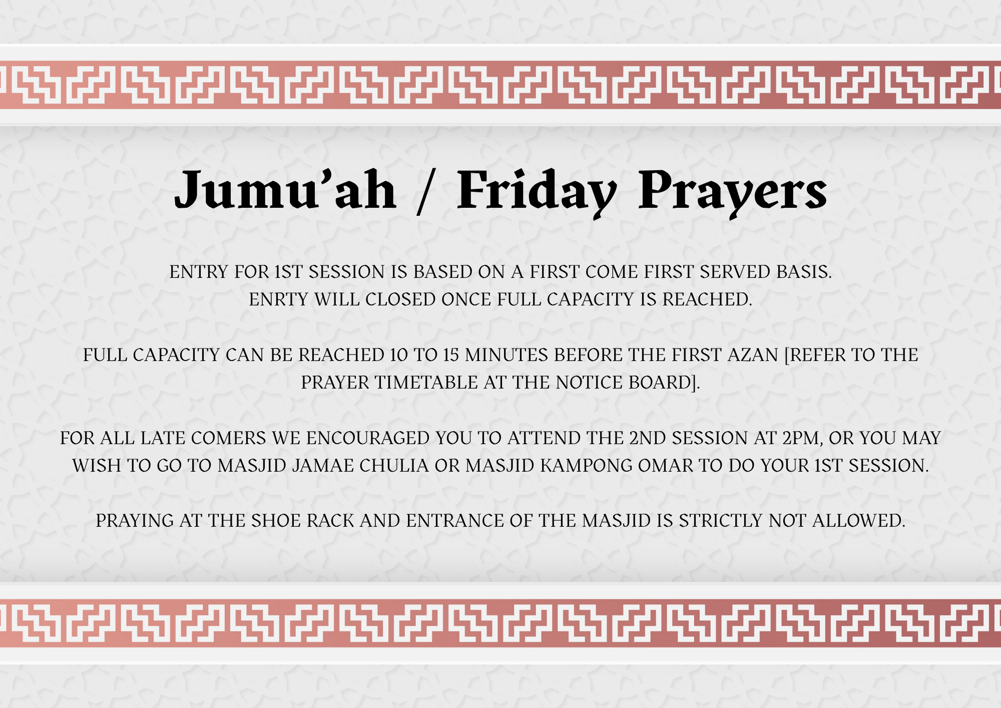 Friday Jumu’ah preview